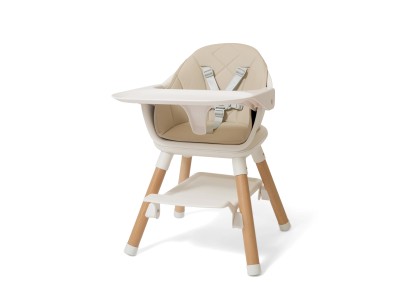 Beige 6in1 High Chair - Natural Beige | Clair de Lune
