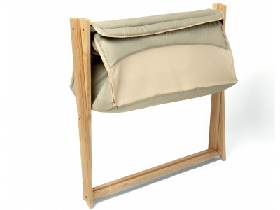 Cream Organic Folding Crib - Sage | Clair de Lune