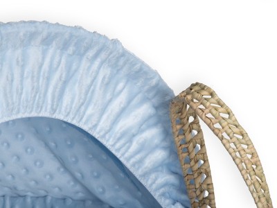 Dimple Palm Moses Basket - Blue | Clair de Lune