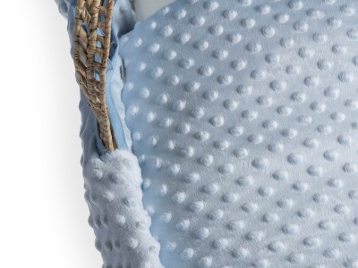 Dimple Palm Moses Basket - Blue | Clair de Lune