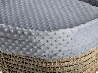 Dimple Palm Moses Basket - Grey | Clair de Lune