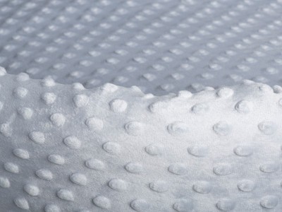 Clair de Lune Dimple White Wicker Moses Basket - Grey