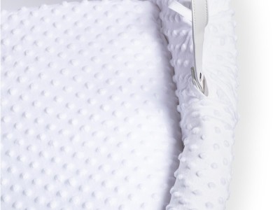 Clair de Lune Dimple White Wicker Moses Basket - White