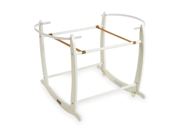 Deluxe Wooden Rocking Stand - White | Clair de Lune