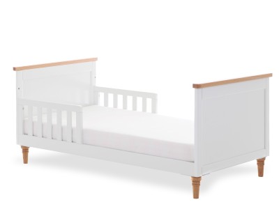 Obaby Orla Cot Bed - White with Natural | Baby Snooze