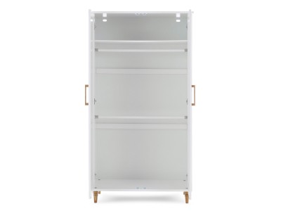 Obaby Orla Double Wardrobe - White with Natural | Baby Snooze