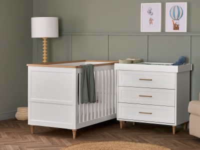 Obaby Orla 2 Piece Room Set - White Natural