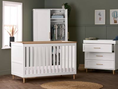 Obaby Orla 3 Piece Room Set - White Natural