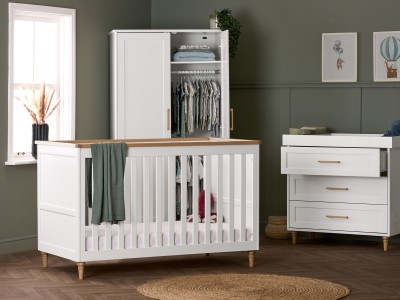 Obaby Orla 3 Piece Room Set - White Natural