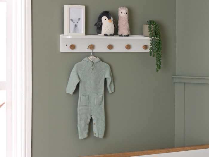 Obaby Orla Wall Shelf - White with Natural | Baby Snooze
