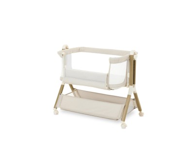 Obaby Cloud Bedside Crib - Oatmeal | Baby Snooze