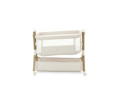 Obaby Cloud Bedside Crib - Oatmeal | Baby Snooze