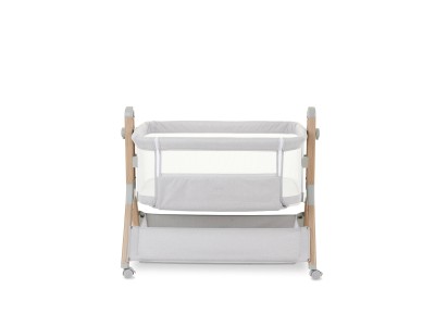 Obaby Cloud Bedside Crib - Grey | Baby Snooze