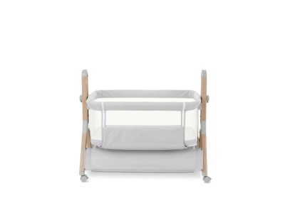 Obaby Cloud Bedside Crib - Grey | Baby Snooze