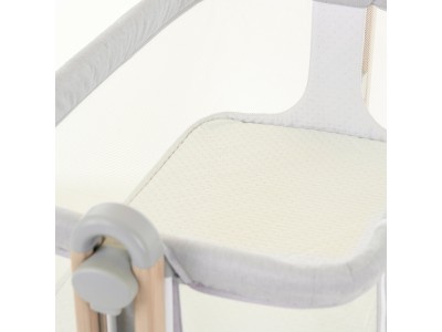 Obaby Cloud Bedside Crib - Grey | Baby Snooze
