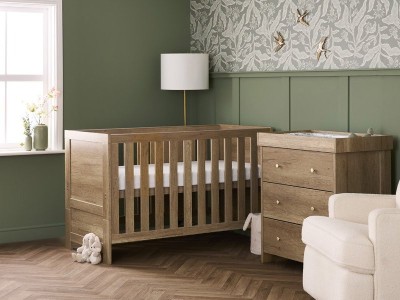 Obaby Nika 2 Piece Room Set - Oak | Baby Snooze