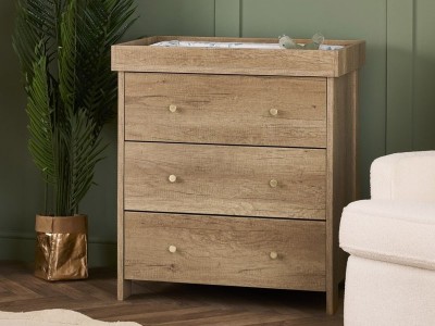 Obaby Nika 3 Piece Room Set - Oak | Baby Snooze