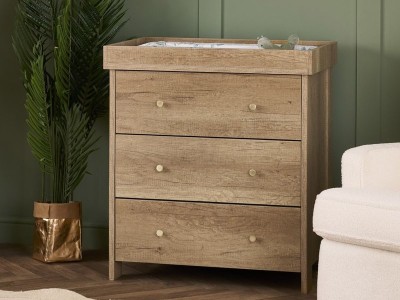 Obaby Nika Changing Unit - Oak | Baby Snooze