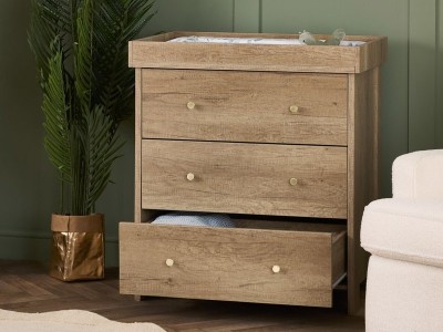 Obaby Nika Changing Unit - Oak | Baby Snooze