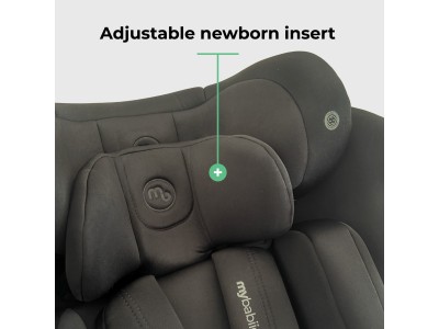 MBCS300 Easy Spin R129 Car Seat with Top Tether – Black