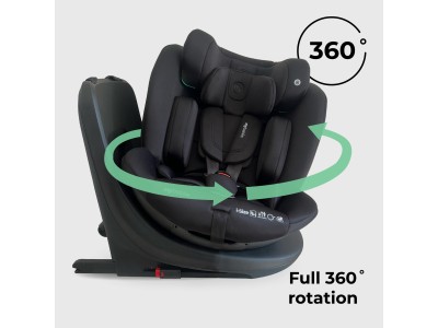 MBCS300 Easy Spin R129 Car Seat with Top Tether – Black