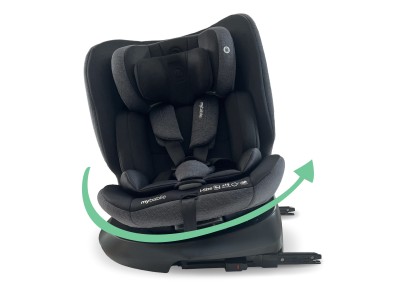 MBCS200 Spin R129 Car Seat with Top Tether - Black
