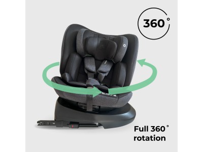 MBCS200 Spin R129 Car Seat with Top Tether - Black