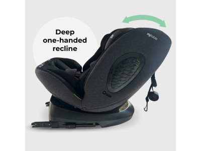 MBCS200 Spin R129 Car Seat with Top Tether - Black