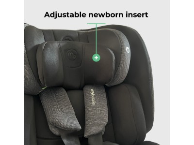 MBCS200 Spin R129 Car Seat with Top Tether - Black