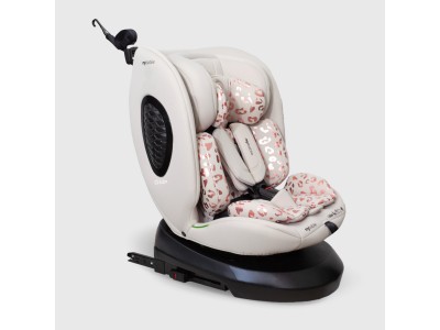 MBCS200 Spin R129 Car Seat with Top Tether – Pink Leopard