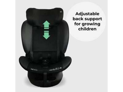 MBCS400 Spin R129 Car Seat with Support Leg – Black