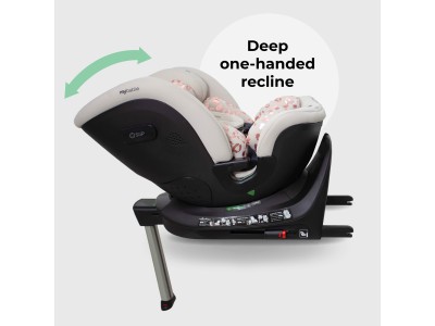 My Babiie MBCS400 Spin R129 Car Seat with Support Leg - Pink