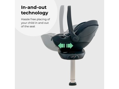 Rotating Infant Carrier Car Seat and Base - Black | My Babiie