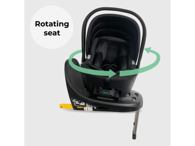 Rotating Infant Carrier Car Seat and Base - Black | My Babiie