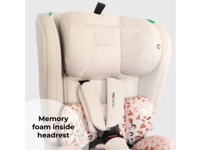 Toddler to Booster R129 Car Seat - Pink Leopard | My Babiie