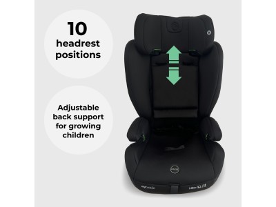 Toddler to Booster Car Seat with ISOFIX - Black | My Babiie