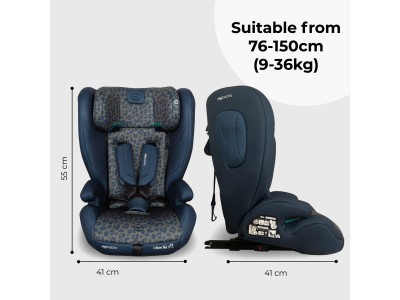 My Babiie Toddler to Booster Car Seat - Navy Leopard | R129