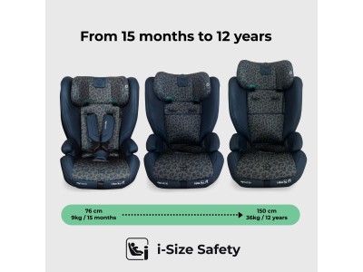 My Babiie Toddler to Booster Car Seat - Navy Leopard | R129