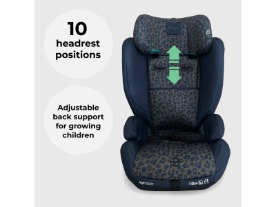 My Babiie Toddler to Booster Car Seat - Navy Leopard | R129