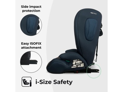 My Babiie Toddler to Booster Car Seat - Navy Leopard | R129