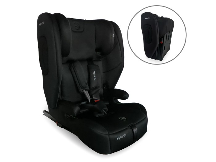 My Babiie Foldable Car Seat - Black | R129