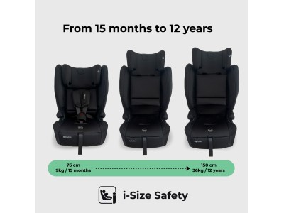 My Babiie Foldable Car Seat - Black | R129