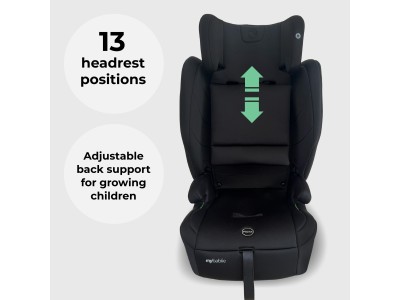 My Babiie Foldable Car Seat - Black | R129