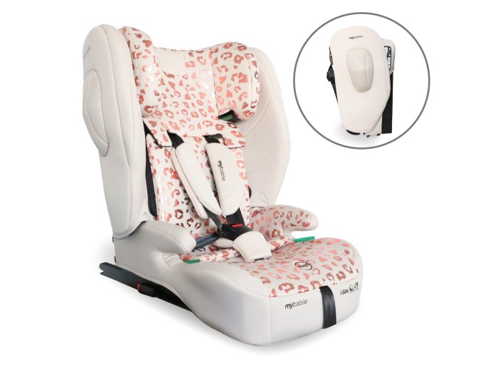 My Babiie Foldable Car Seat - Pink Leopard | R129