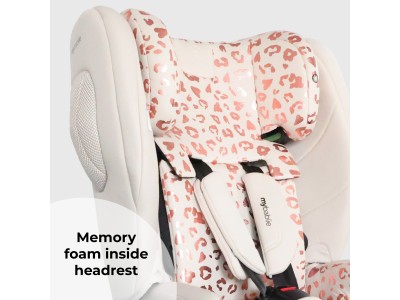 My Babiie Foldable Car Seat - Pink Leopard | R129