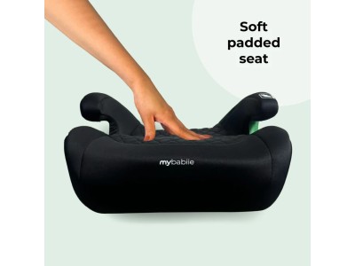 My Babiie MBCSB25 Booster Max R129 Car Seat with ISOFIX - Black Quilted