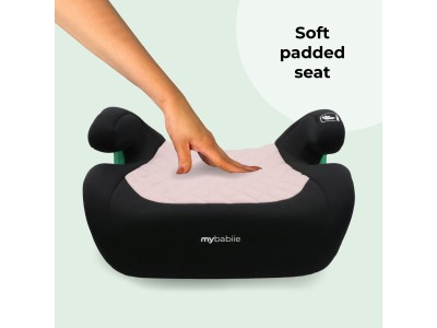 My Babiie MBCSB25 Booster Max R129 Car Seat with ISOFIX - Pink Quilted