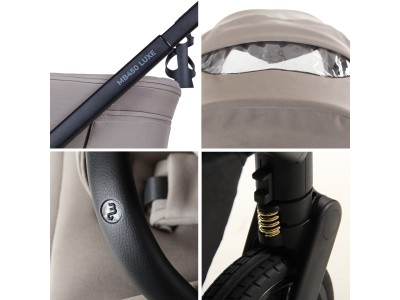My Babiie MB450 LUXE 3-in-1 Travel System with Base - Mink