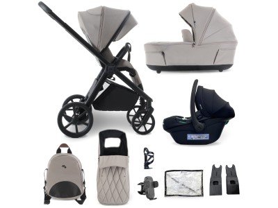 My Babiie MB450 LUXE 3-in-1 Travel System - Mink