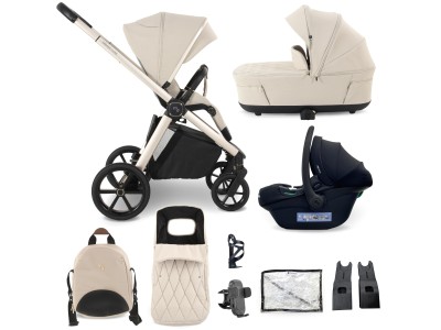 My Babiie MB450 LUXE 3-in-1 Travel System - Feather